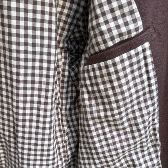 Elegant Brown Men's Pea Coat - Picture 3 of 5